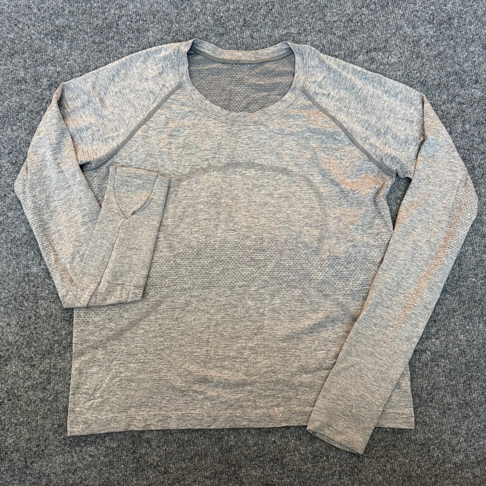Lululemon Swiftly Tech Long Sleeve 12 Running Mesh Venting Thumbholes